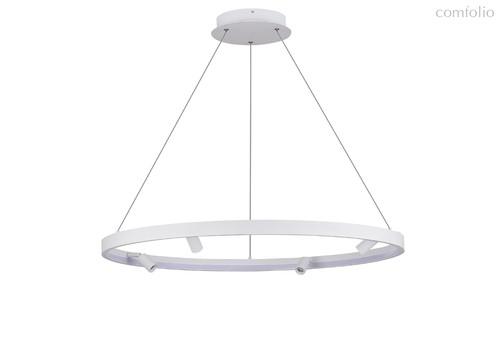 Aura Spot подвесной Led св-к, AC220-240В, 40Вт, 2200Lm, 3000K, D800xH1500мм, споты 4х3Вт, Ra>80, габариты профиля W13хH35мм, 45°, IP20, белый - Donolux