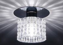 Donolux Светильник встраиваемый декоративный хрустальный, хром D 80х80 H 90 мм, галог. лампа G9,max - Donolux