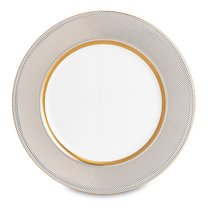 Тарелка закусочная Narumi Золотой алмаз 23 см, фарфор костяной - Narumi