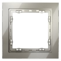 Рамка стеклянная VOLTUM S70 на 1 пост, (шелк, стекло) - Voltum