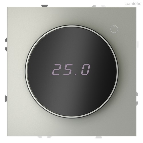 Терморегулятор электронный VOLTUM S70 с индикацией и датчиком, для теплого пола, (сталь) - Voltum