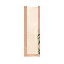 Пакет Feel Green для хлеба с окном 14+4*48 см, крафт-бумага, 250 шт/уп, Garcia de Pou - Garcia De Pou