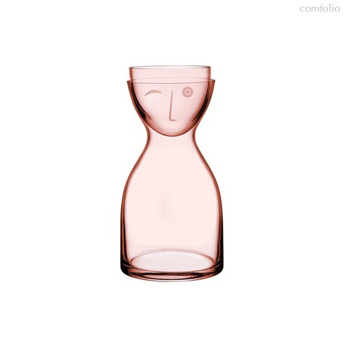 Набор из кувшина и стакана Nude Glass Мистер и Миссис 2 предмета 850 мл, 250 мл, стекло хрустальное - Nude Glass