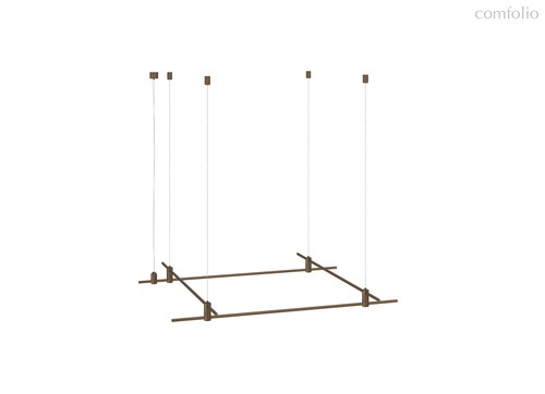 Magnet Modular System «CODE 1.2», L1000хL1000хH95-3000 мм (высота регулируется), DC24V, подвесное основание для модульных светильников, темная бронза, блок питания в комплект не входит - Donolux