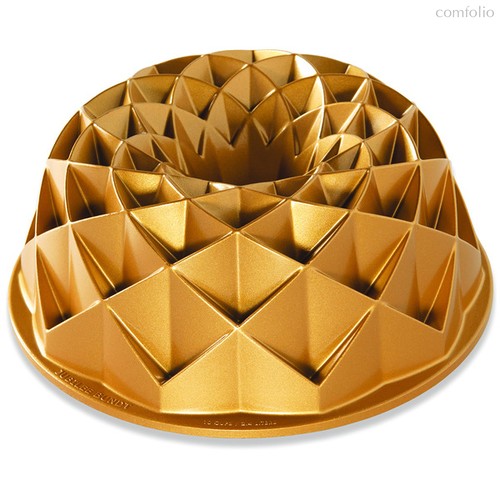 Форма для выпечки 3D Nordic Ware Юбилейный пирог 2,3 л, литой алюминий (золотая) - Nordic Ware