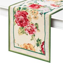 Дорожка для стола Mix&Match Home Королевский пион 40х100 см, гобелен, бежевая - Mix&Match