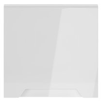 Накладка для розетки с заземлением, защитными шторками и крышкой, S70 белый глянцевый - Voltum