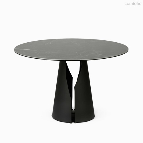 Обеденный стол Giano диаметр 120, цвет черный - Cosmo Red