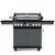 Газовый гриль 6+1 горелка, цвет черный - Start Grill