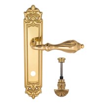 Дверная ручка Venezia Anafesto WC-4 на планке PL96 полированная латунь - Venezia Collezione