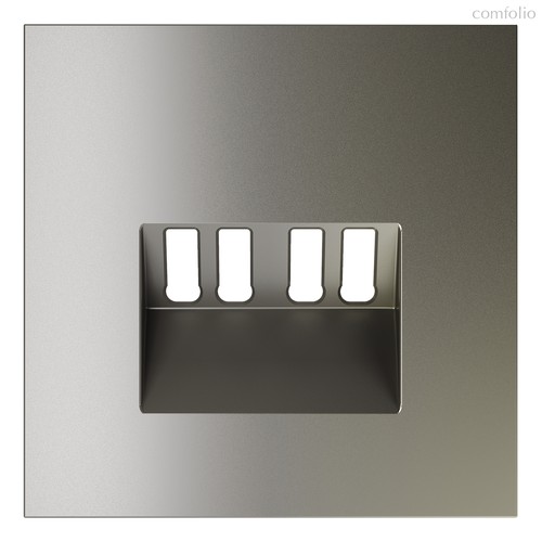 Накладка для розетки акустической 4-местной , S70 шелк - Voltum