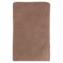 Плед из стираного хлопка цвета мокко из коллекции Essential, 130x180 см - Tkano