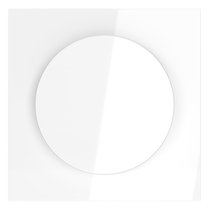 Накладка для светорегулятора поворотно-нажимного, S70 белый глянцевый - Voltum