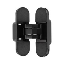 Петля скрытая с 3D регулировкой 110x30-3D-BLACK (черный матовый, с металлическими накладками) - Archie