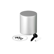 Торцевая металлическая заглушка для круглого неона 360° D25 серебро - Maytoni