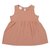 Платье без рукава из хлопкового муслина цвета пыльной розы из коллекции Essential 24-36M - Tkano