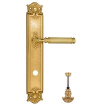 Дверная ручка Venezia Mosca WC-4 на планке PL97 полированная латунь