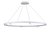 Aura Spot подвесной Led св-к, AC220-240В, 52Вт, 2860Lm, 3000K, D1200xH1500мм, споты 6х3Вт, Ra>80, габариты профиля W13хH35мм, 45°, IP20, белый - Donolux