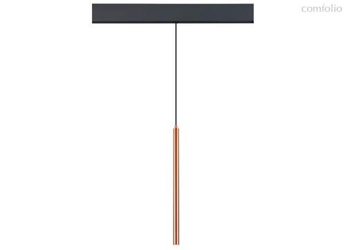 Led св-к для SPACE-Track system, Uno, DC 48В 5Вт, D26xH500 мм, 400Лм, 28°, 3000К, диммируемый 0-10В, IP20, Ra >90, сатинированная медь - Donolux
