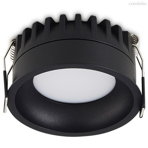 LED, CRATER cв-к встраиваемый, 15W, 2700-5000K, UGR<19, D95хH44мм, IP44, 120°, Ra>90, PF0, 96, черный RAL9005, источник питания Dali в комплекте - Donolux
