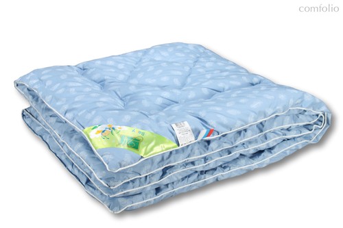 ОСЛП-Д-10 Одеяло "Лебяжка" 110х140 классическое, цвет голубой - АльВиТек