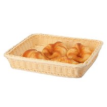 Корзина для хлеба и выкладки 35,5x32,5 см h6,5 см плетеная ротанг бежевая - P.L. Proff Cuisine