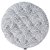 Подушка на стул круглая серого цвета с принтом Спелая Смородина из коллекции Scandinavian touch, 40 см - Tkano