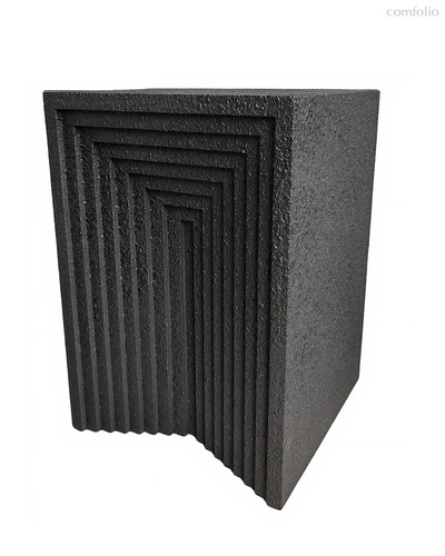 Чёрный приставной столик Кносс - Louvre Home