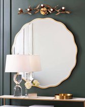 Золотое настенное зеркало "Бонни" - Louvre Home