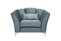Кресло Аннет (Annette) велюр бирюзовый Colt1004 130x100x92см - Garda Decor