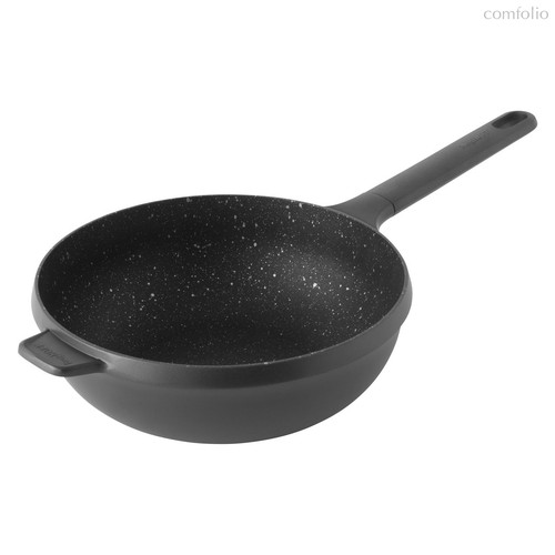 Глубокая сковорода-вок 24см 2,9л Gem, цвет черный - BergHOFF