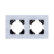 Рамка 2-постовая, серебро Kollinger Reflex AL RA2SR - Kollinger