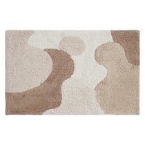 Коврик для ванной из хлопка с авторским принтом из коллекции Freak Fruit, 50х80 см - Tkano