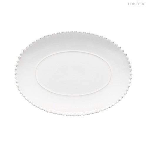 Блюдо овальное Pearl White 34см PEA331-WHI (PEA331-02202F), цвет белый, 34 см - Costa Nova