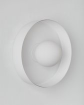 Настенный светильник Кассель с белым стеклом - Ø 25 см, цвет белый - Louvre Home