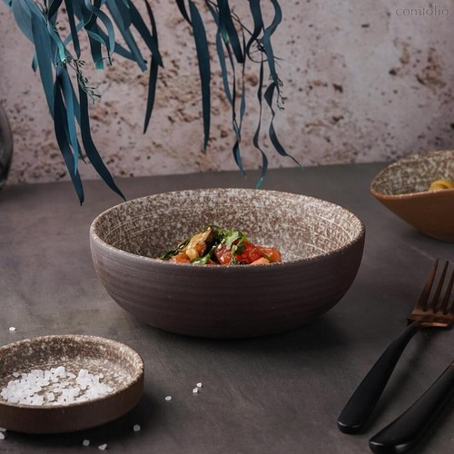 Салатник 730 мл d 16,8 см h5,6 см Brown Untouched Taiga P.L. Proff Cuisine - P.L. Proff Cuisine