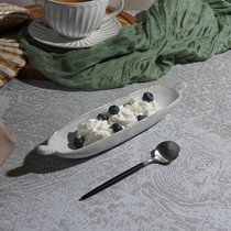 Блюдо овальное 23*5,5 см h3 см 100 мл Gray Narrowboat с ручками Frutti di Mare P.L. - P.L. Proff Cuisine