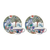 Набор чашек чайных с блюдцами Gien Дворцовый сад 260мл, 2 шт, фаянс - Gien