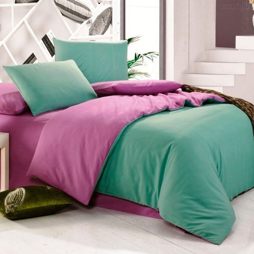 Мята - комплект постельного белья, цвет сиреневый, 1.5-спальный - Valtery