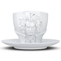 Чайная пара Talent Ludwig van Beethoven, 260 мл, белая - Fiftyeight Products
