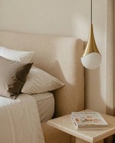 Золотой подвесной светильник Алто, цвет белый - Louvre Home