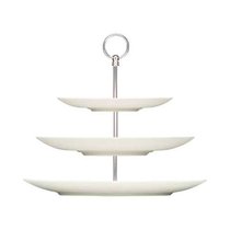 Этажерка 3-ёх ярусная (тарелки Coupe) d37 h32.4см металл фарфор - Bauscher