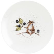 Тарелка закусочная Royal Worcester "Забавная фауна","Мышка" 20см, костяной фарфор - Royal Worcester