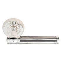 Дверная ручка Venezia Impero D6 натуральное серебро + черный - Venezia Collezione