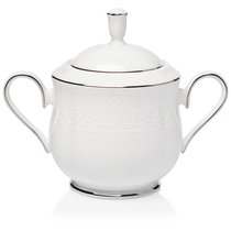 Сахарница 12,5см "Ханна, платиновый кант"