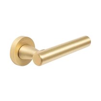 Дверная ручка KNURLINGS NORA SMOOTH МР35, матовое золото - Cebi