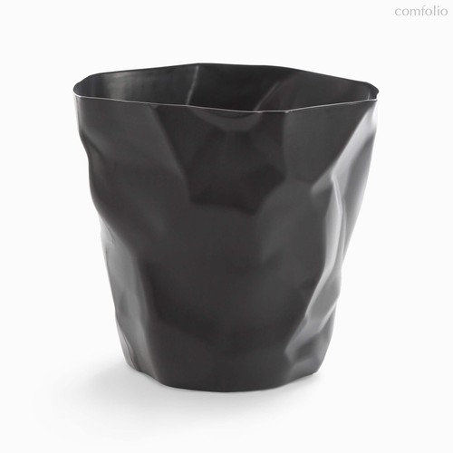 Мусорная корзина Crumple, цвет черный - Cosmo