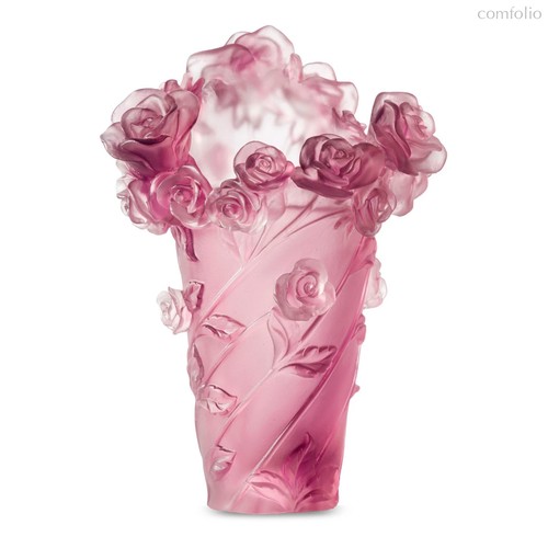 Ваза настольная Decor de Table Pate de Verre Cristal Роза 20 см, хрустальное тесто - Decor De Table