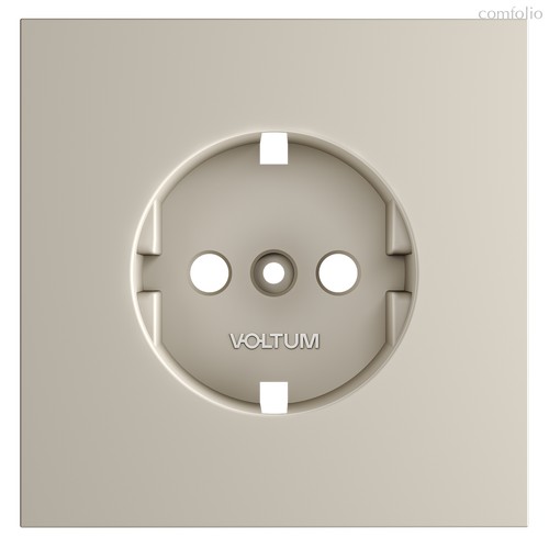Накладка для розетки с заземлением, S70 кашемир - Voltum