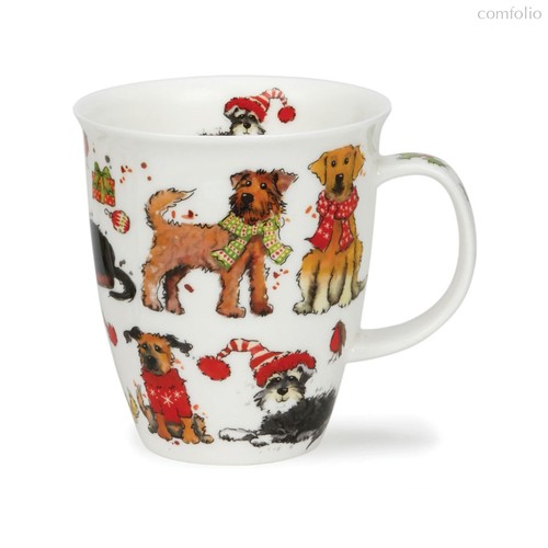 Кружка Dunoon Праздничные Собаки Невис 480 мл, фарфор костяной - Dunoon